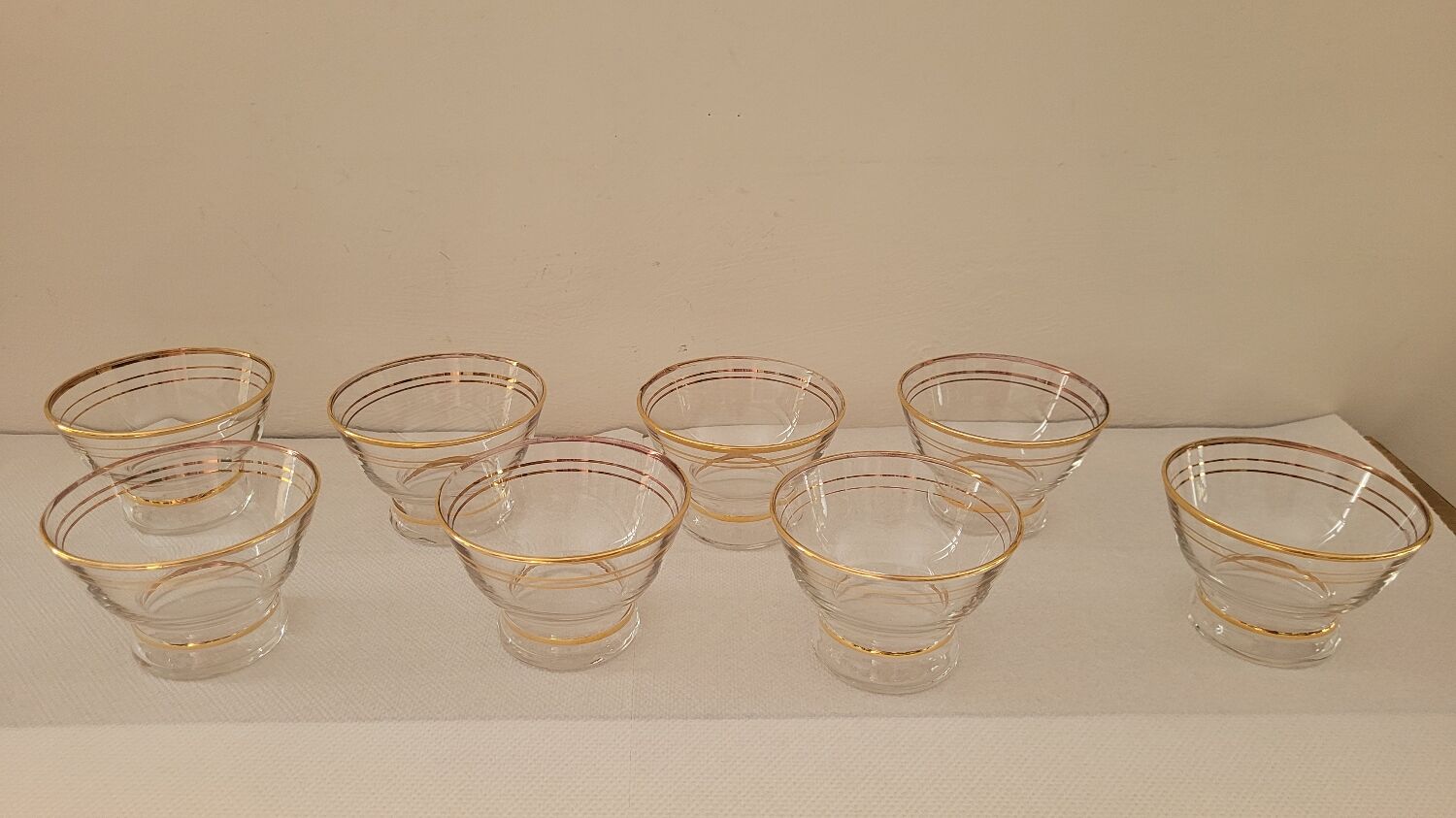 50's champagne glasses