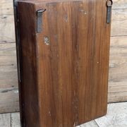 Art Deco wall display cabinet in Burmese teak