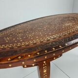 20th century Anglo-Indian inlaid bone coffee table