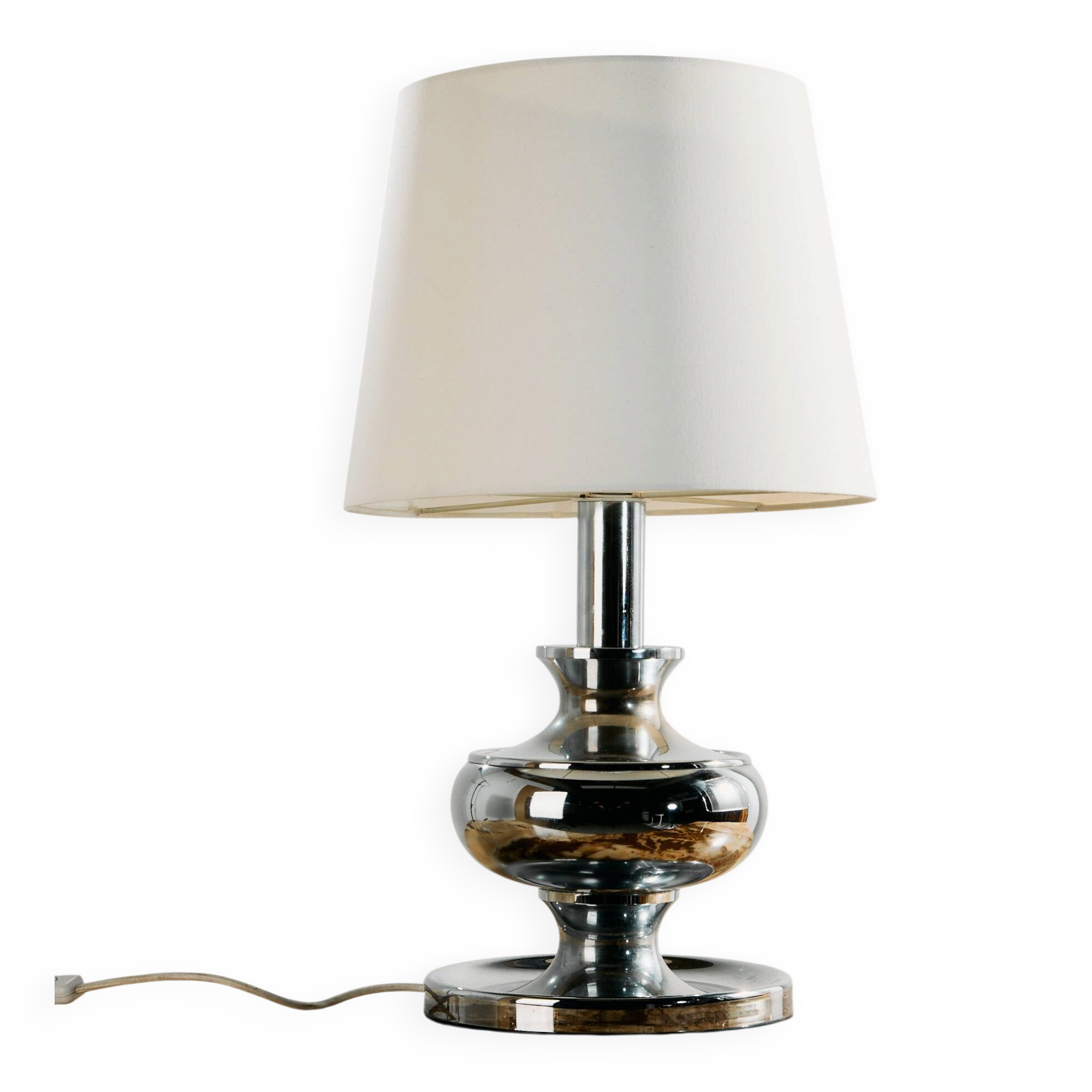 Chrome table lamp