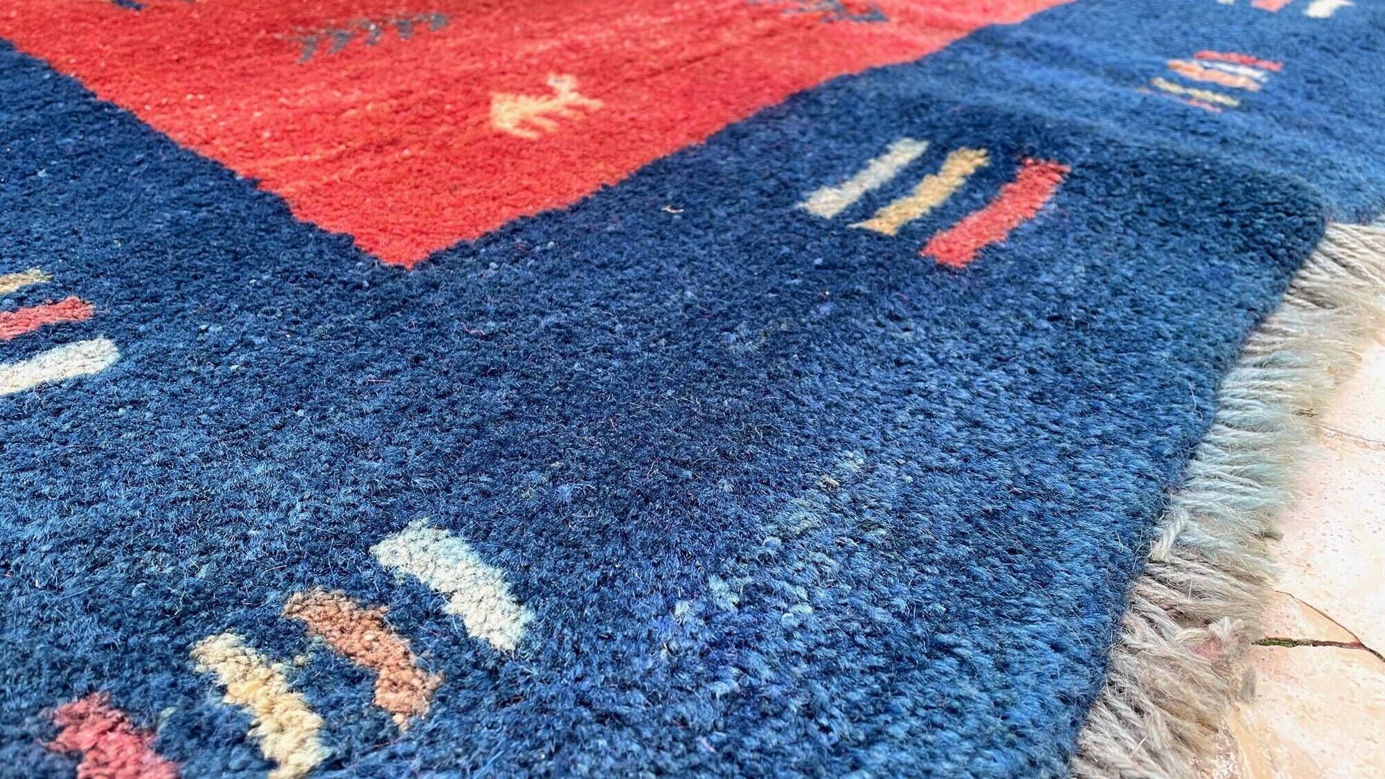 Gabbeh rug 100% wool 80s-90s – 144×195 cm