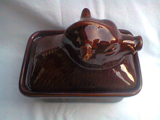 Vintage earthenware terrine