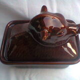 Vintage earthenware terrine