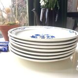 Blue bird model plates signed M Goupy 1925