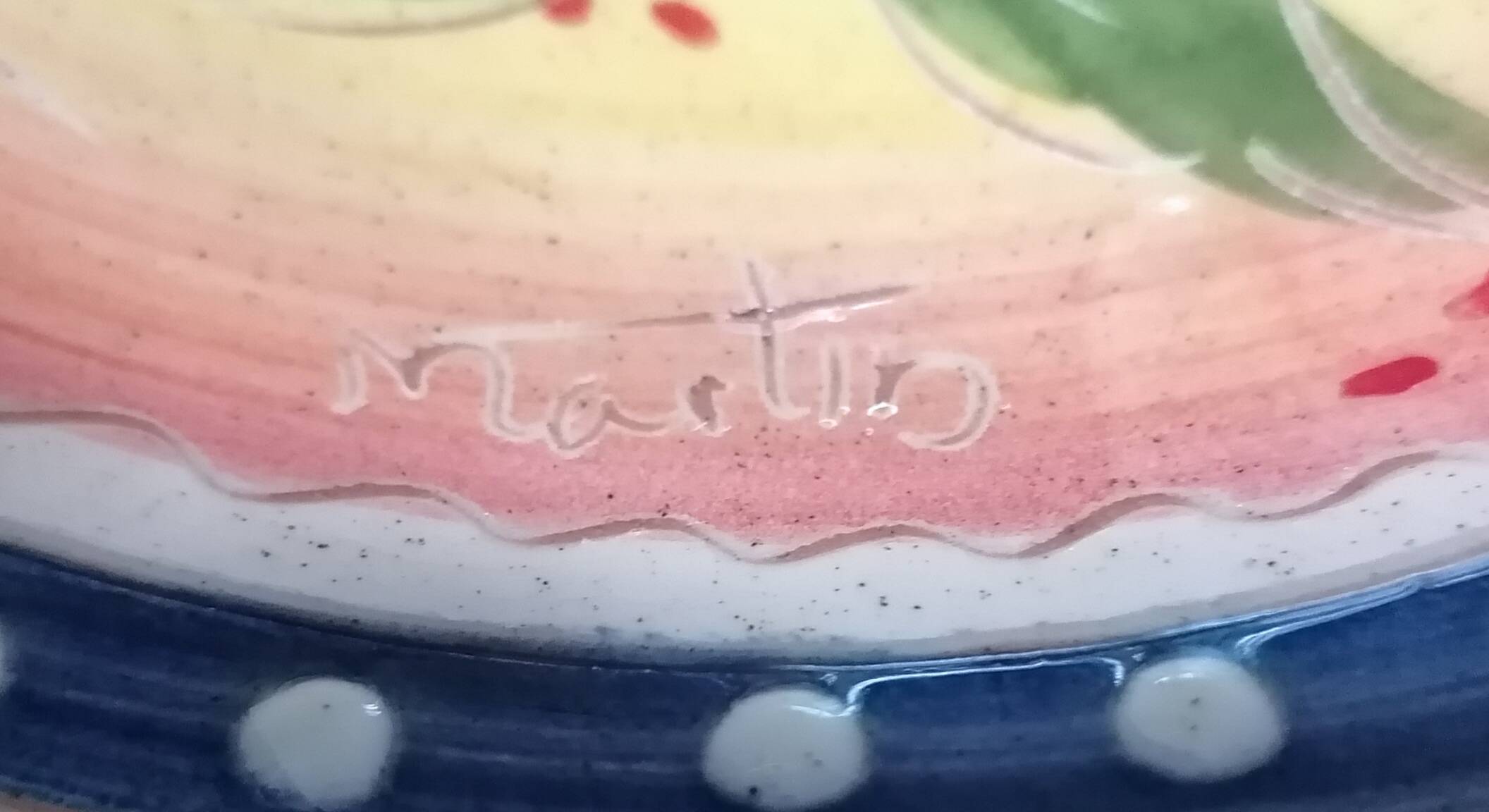 Ibiza earthenware salad bowl - Olivier