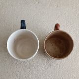 Two cups model Béarn Creil Montereau