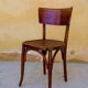 Série de 4 chaises bistrot vintage par Mahieu