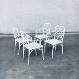 Calcutta Outdoor Armchair in Faux Bamboo by Hall Bradley for Brown Jordan, 1960s, Set of 4