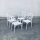 Calcutta Outdoor Armchair in Faux Bamboo by Hall Bradley for Brown Jordan, 1960s, Set of 4