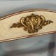 Carved wooden bench, gilded and painted, Italy around 1880, 510cm long.