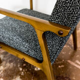 Pair of 04-B armchairs by Bydgoskie Fabryki Mebli 1960s