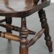 Set of two antique English highback Windsor chairs from the 18th century