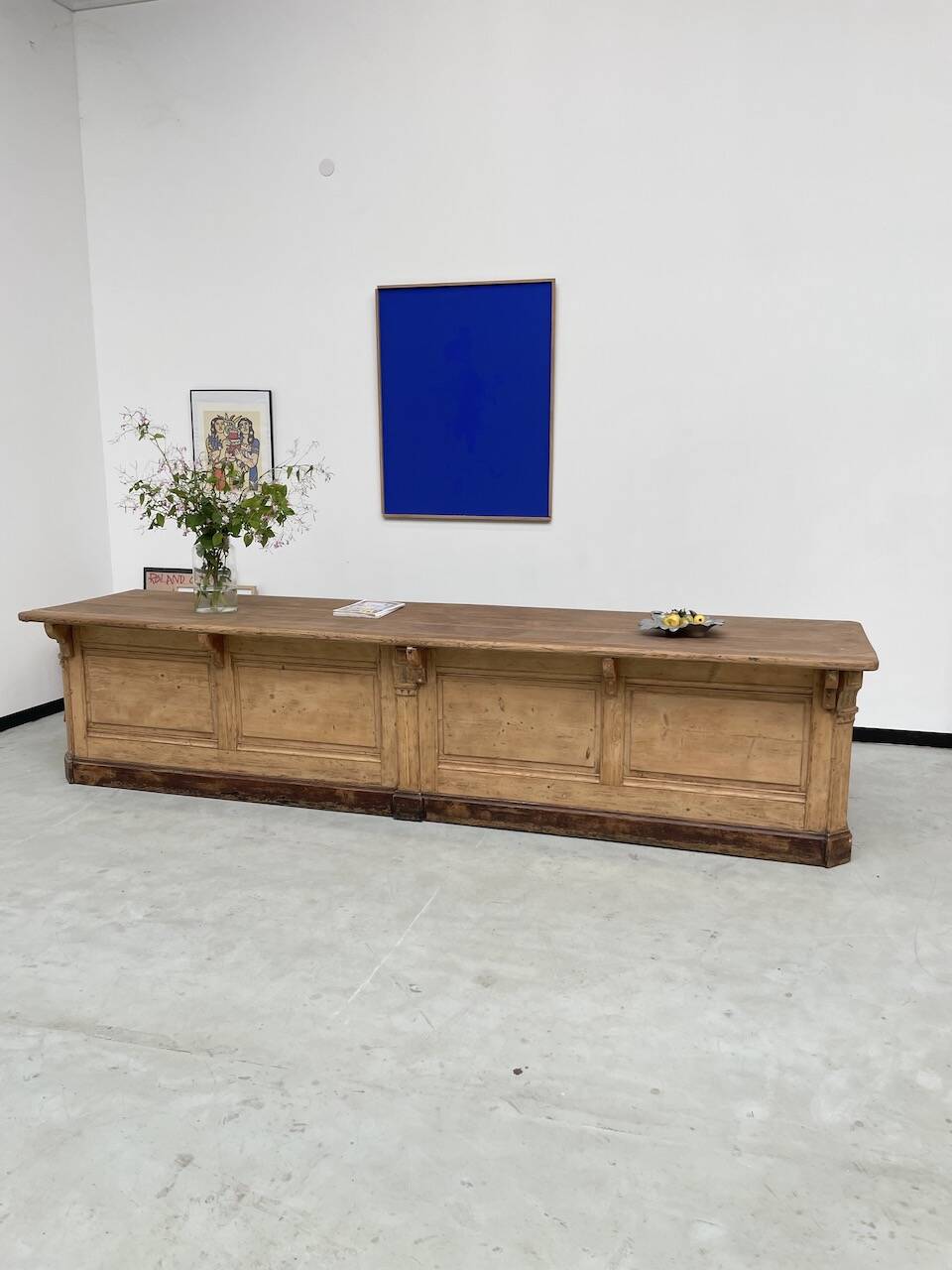 XXL oak and pine counter 350cm