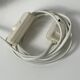 Ceramic lamp shell open white enamel vintage pearl night light