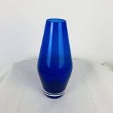Scandinavian glass vase Riihimaki blue Tamara Aladin