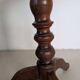Table d'appoint ronde, pied en chêne tourné