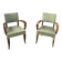Pair of bridge armchairs
