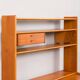 Danish vintage teak bookcase with a hidden desk, 1960s