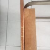 School desk and its chair in wood and formica