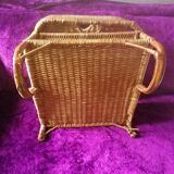 Wicker folding chair