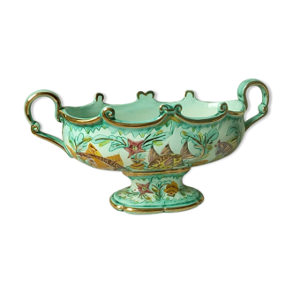 Gardener in ceramic cerart monaco aquatic decoration vintage fish