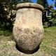 Ancient terracotta pottery jar from the 19th century