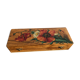 Hand-painted wooden box decorated countryside