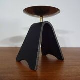 Brutalist Iron and Brass Candleholder, 1960s