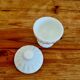 Vintage opaline glass sweet jar with lid