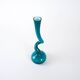 Turquoise vase, Swing Vase, Danish design, manufactured by Normann Copenhag