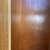 Light oak sliding door wardrobe, 1960