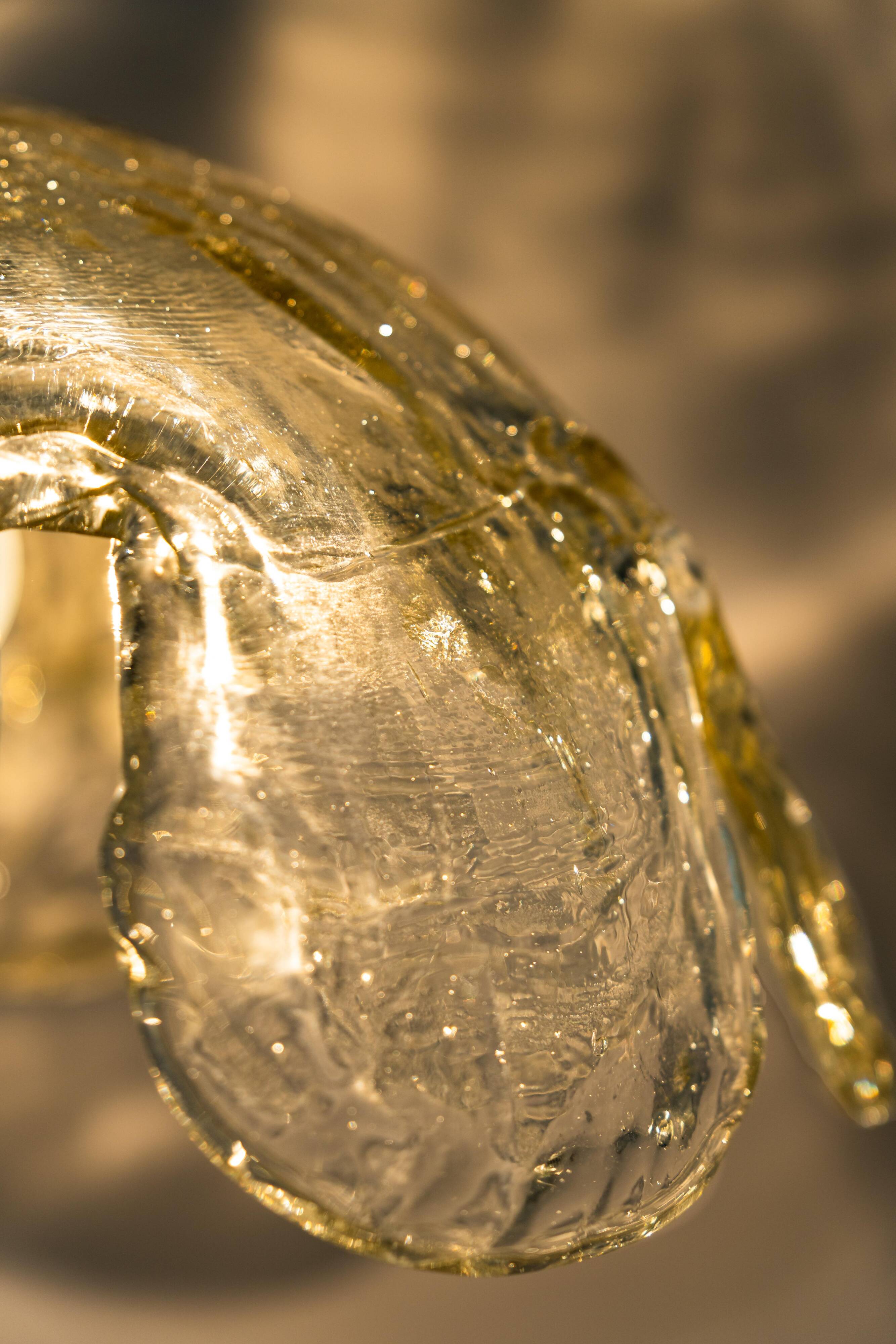 Murano glass pendant light designed by Kaiser, Germany, 1960s