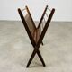 Porte revue scandinave pliant bois années 60