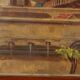 Old painting signed by Giuseppe Viviani, view of Milan, 20th century.