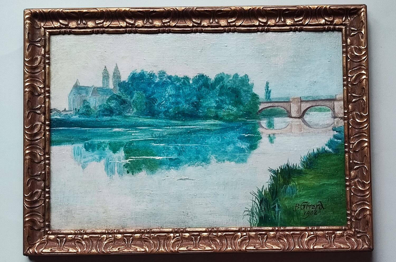 Peinture à l'huile de P. Gérard