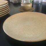 Set de 8 assiettes, Grès Village