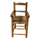 High straw chair for children