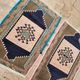 Set of 2 vintage handmade Turkish rugs 51x82 cm