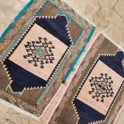 Set of 2 vintage handmade Turkish rugs 51x82 cm