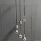 chrome 6 ball sphere lamp 1960s