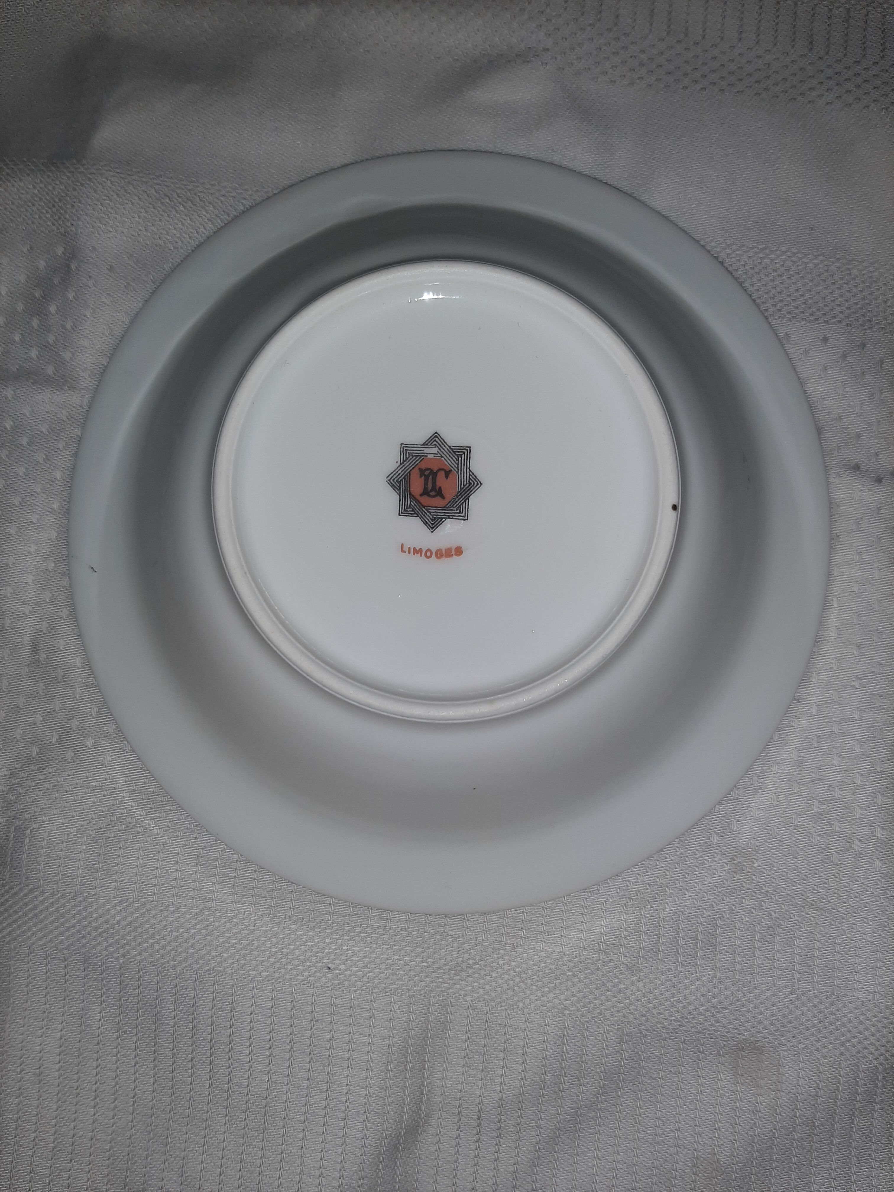 2 bowls of porridge child porcelain of Limoges art deco period