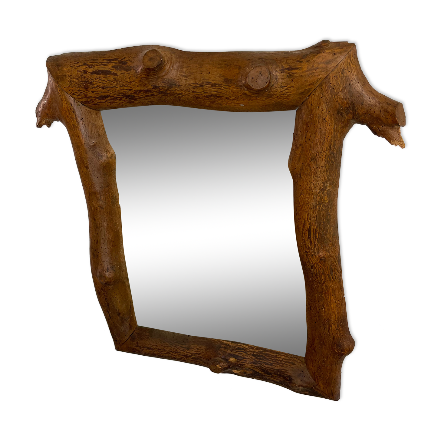 Wood mirror circa 1970 50x68cm