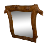 Wood mirror circa 1970 50x68cm