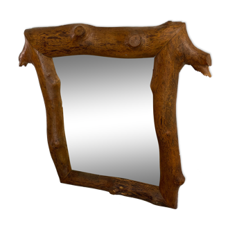 Wood mirror circa 1970 50x68cm