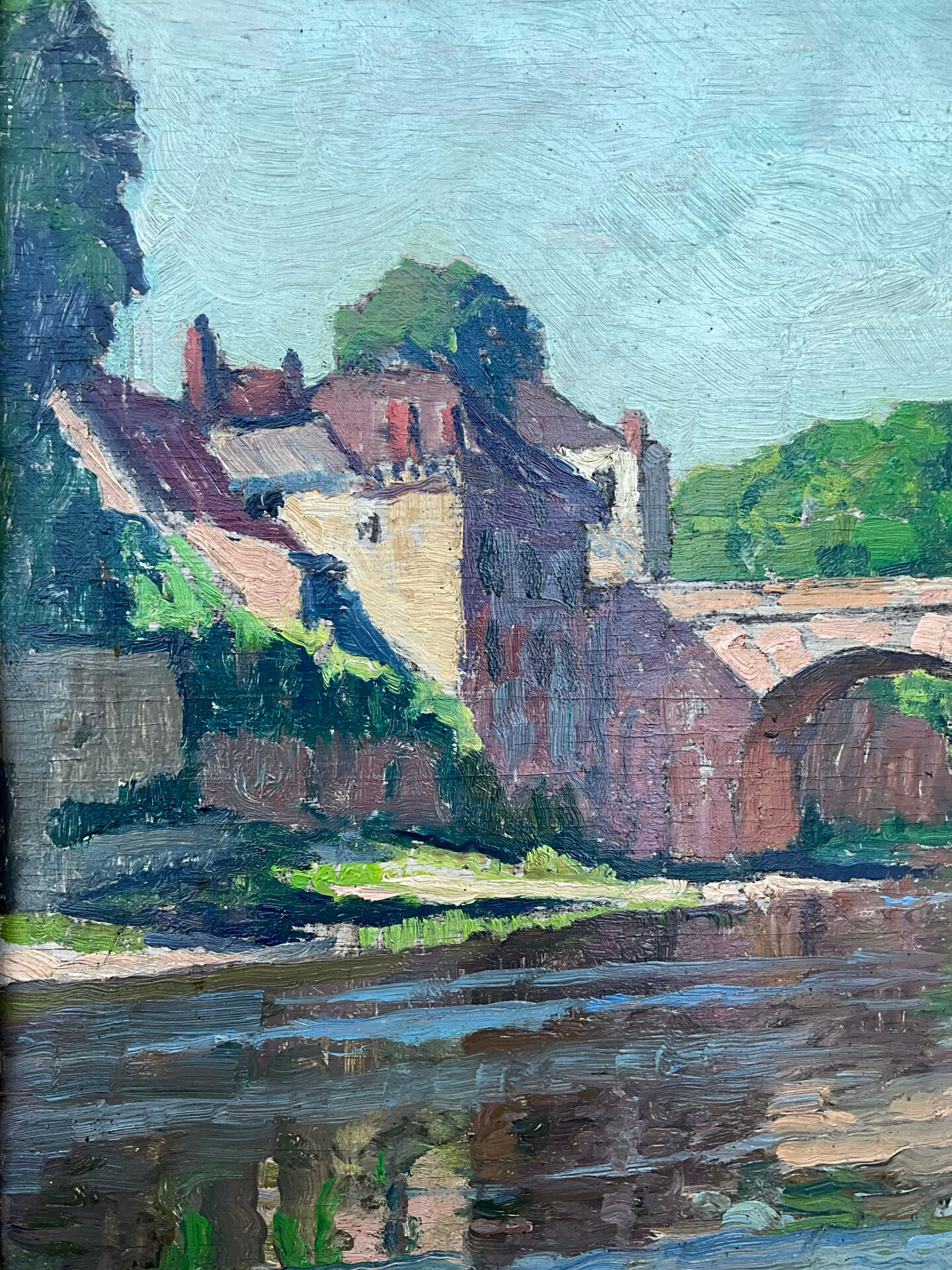 Huile sur panneau signée Constantin Font