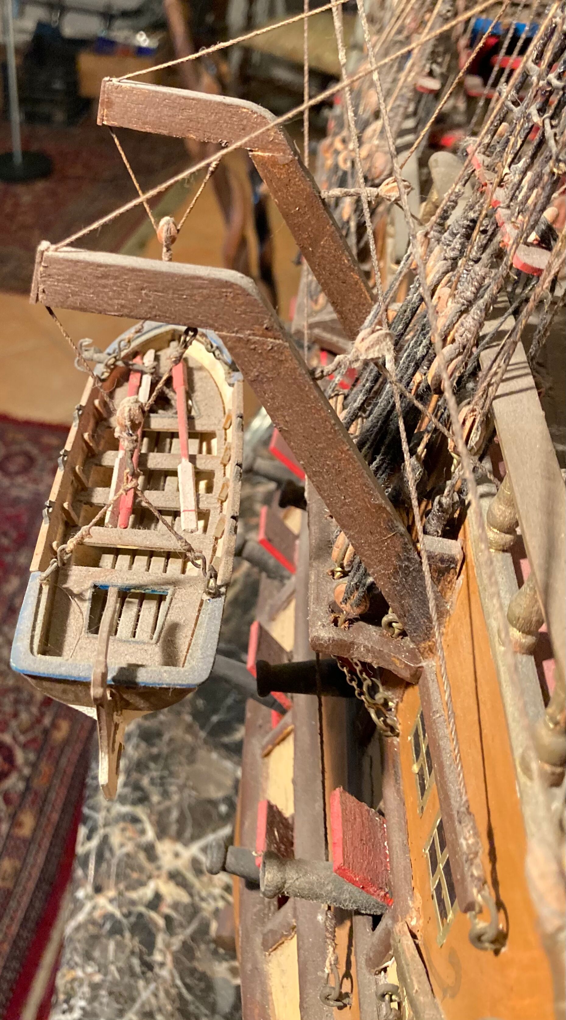 Model of a Royal Navy ship