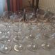 Set of water and wine glasses