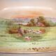 Limoge earthenware dish, Pastoral landscape 51 cm