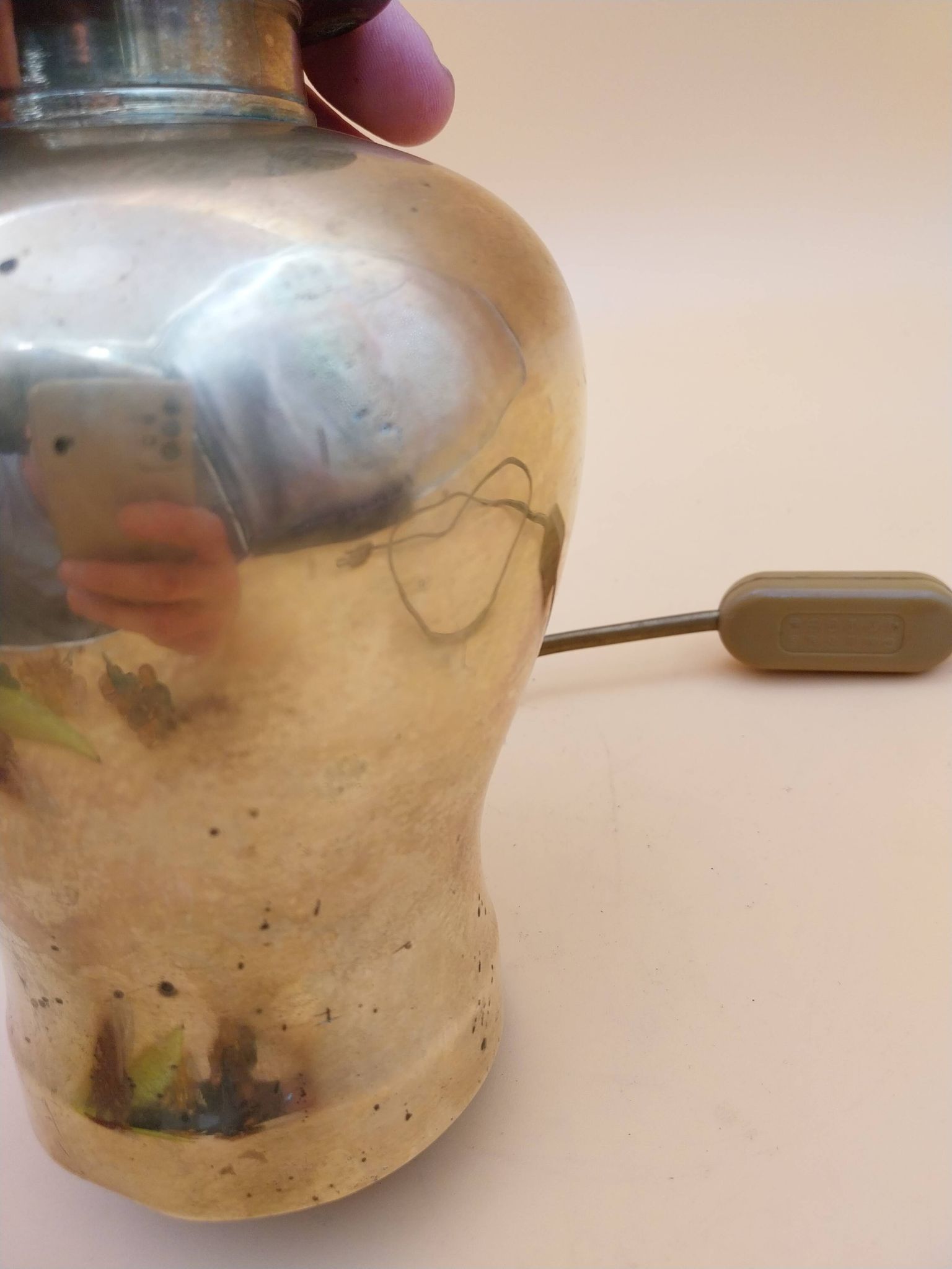 Pied de lampe en laiton