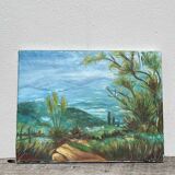 Oil on canvas landscape